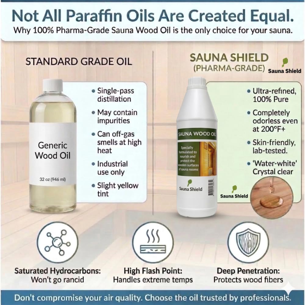Colorless, odorless oil preserves natural wood tone.