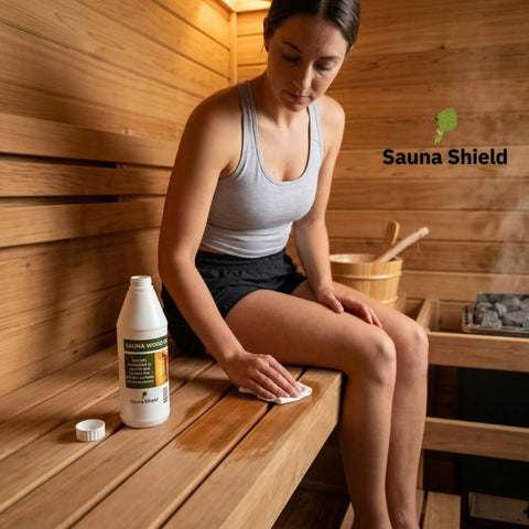 Covers up to 150 sq ft of sauna space with protection.
