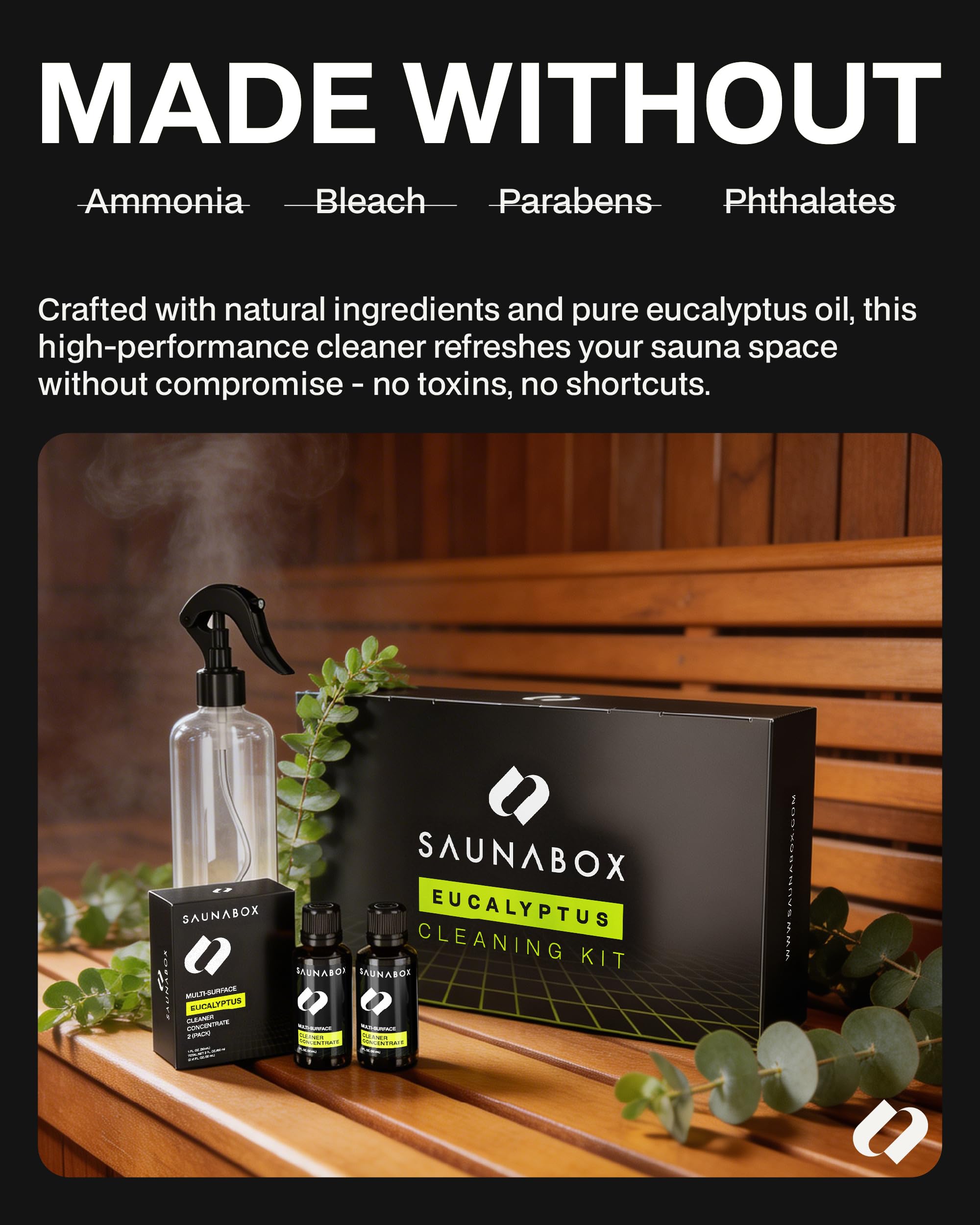 SAUNABOX bench cleaner focuses on quick cleaning for benches