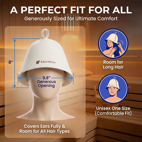SAUNOM merino hat moisture-wicking yarn helps you stay cool