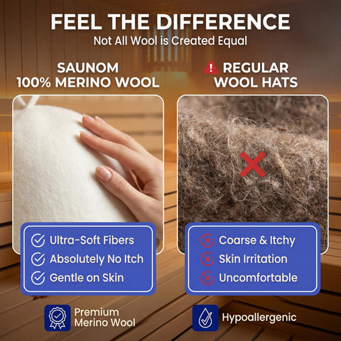 SAUNOM two-pack merino sauna hat offers value for couples and travelers