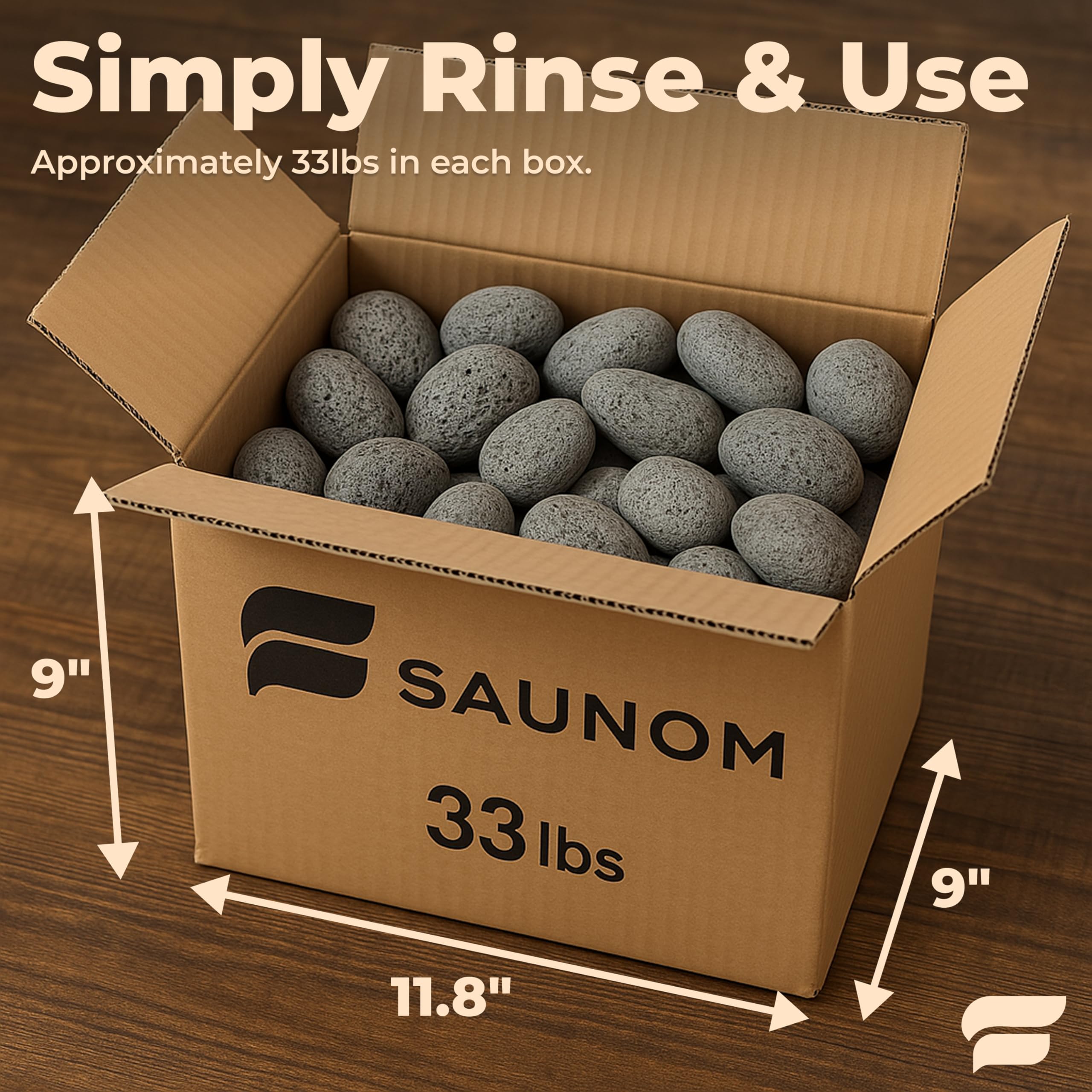 SAUNOM stones highlighting thermal shock resistance for safe pouring
