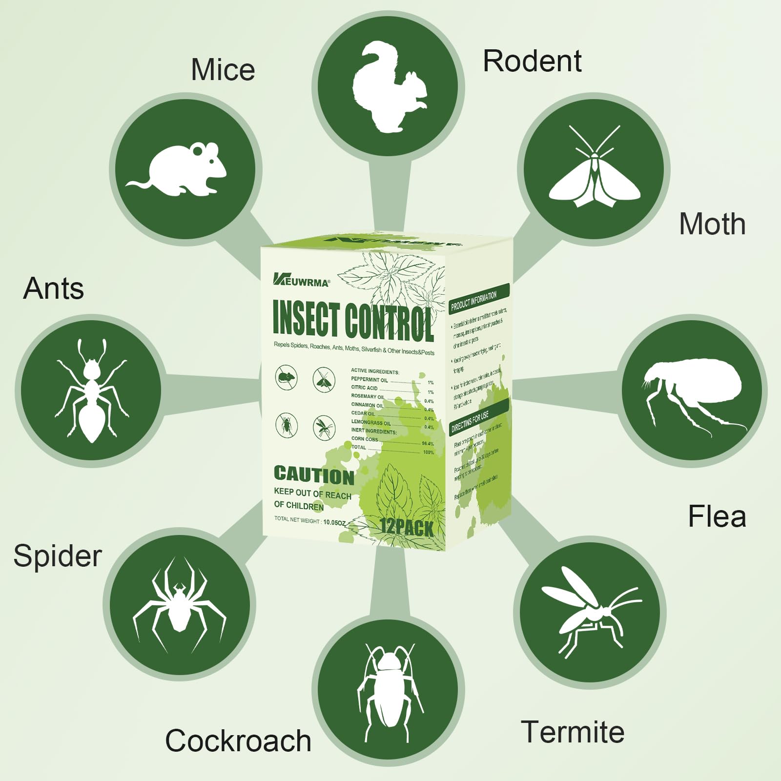 SAUPUSE KEUWRMA deterrent pouch ready to use for quick placement.