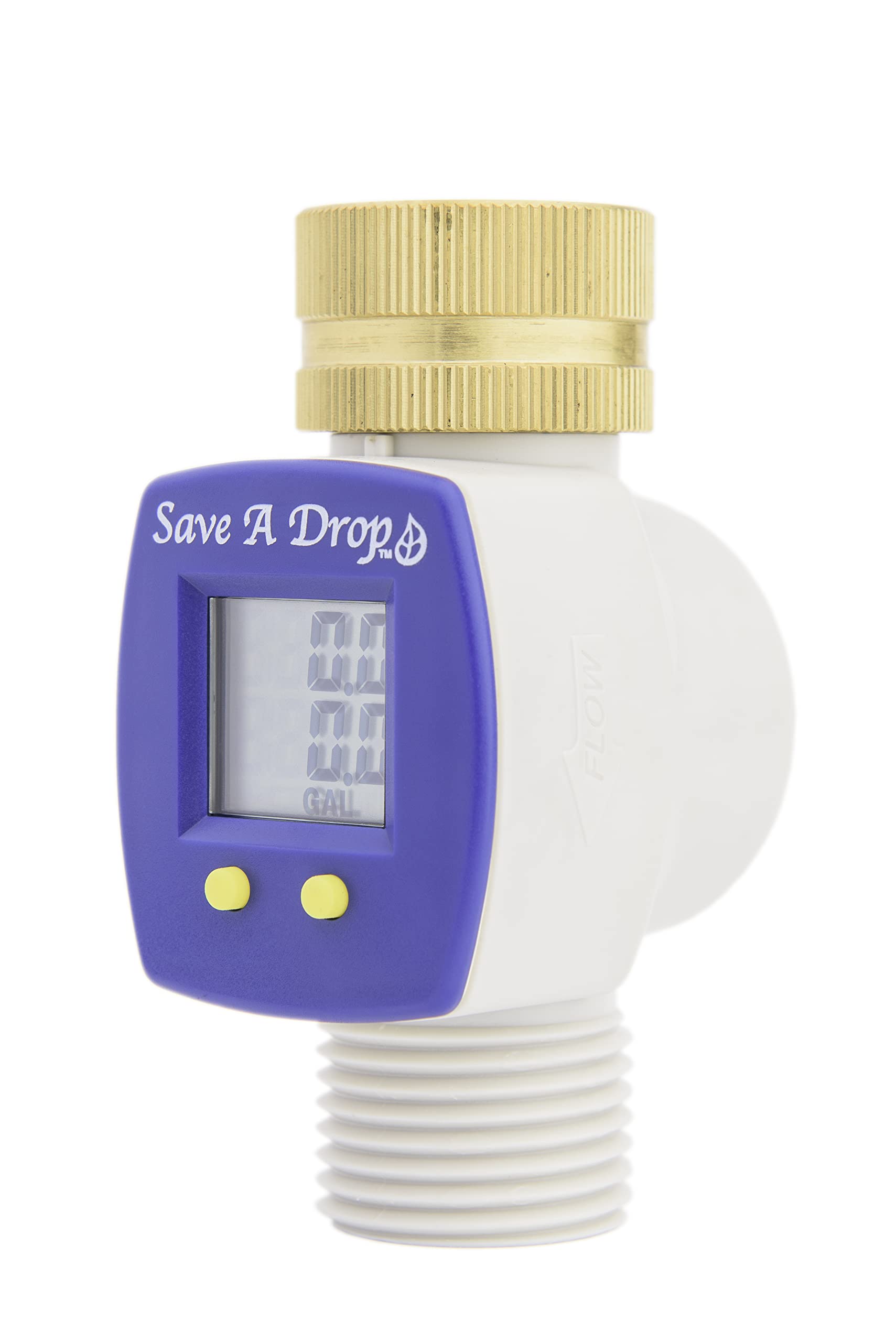 Close-up of brass swivel on Save A Drop P3 for durable, leak-resistant connections.