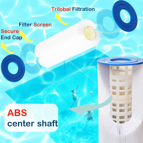 Savener filter with semi-circular top handle for easy removal.