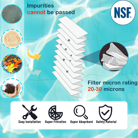 Savener S7M120 dirt-locking structure trapping debris in pool filtration