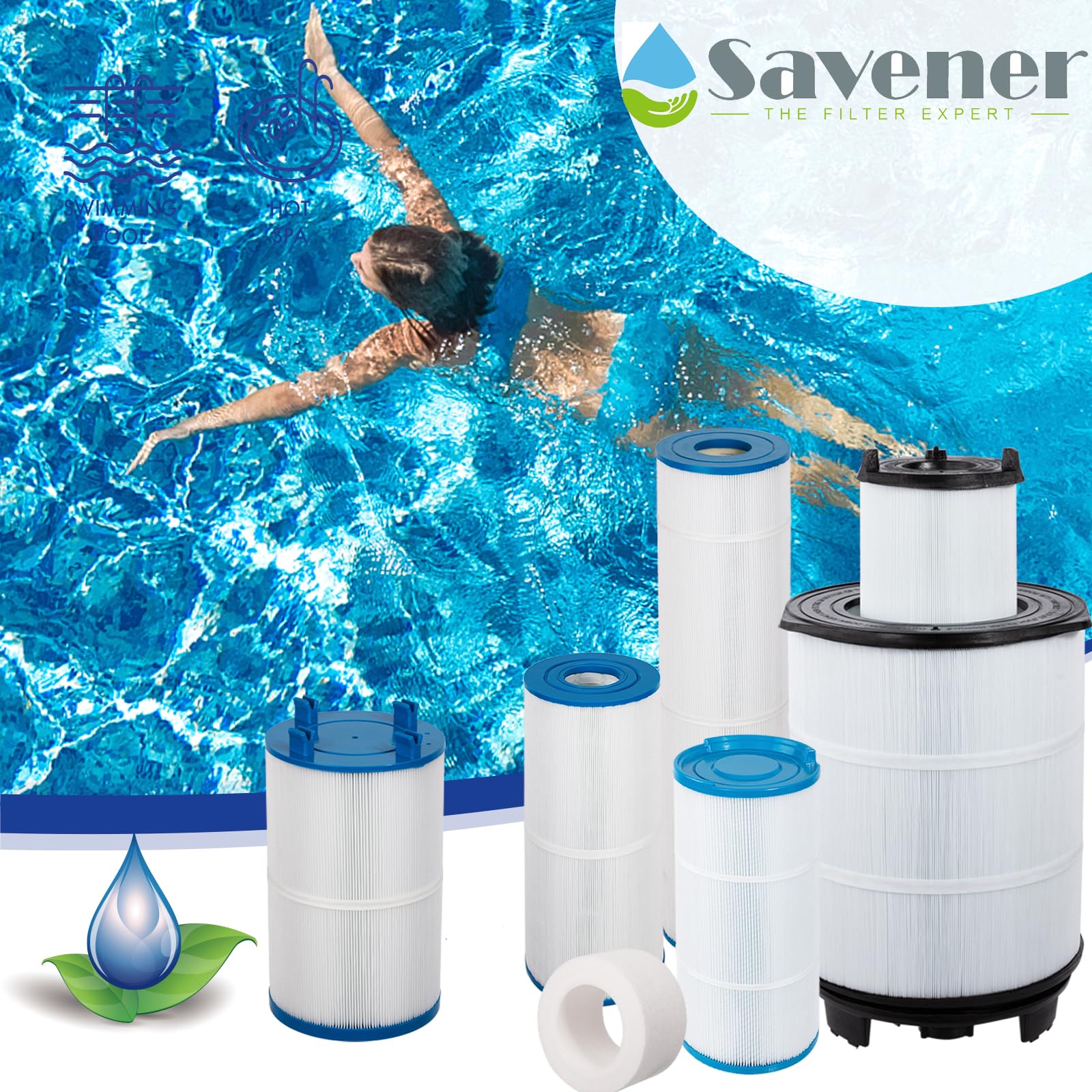 Savener S7M120 NSF/ANSI 50 certified materials for safer pool water
