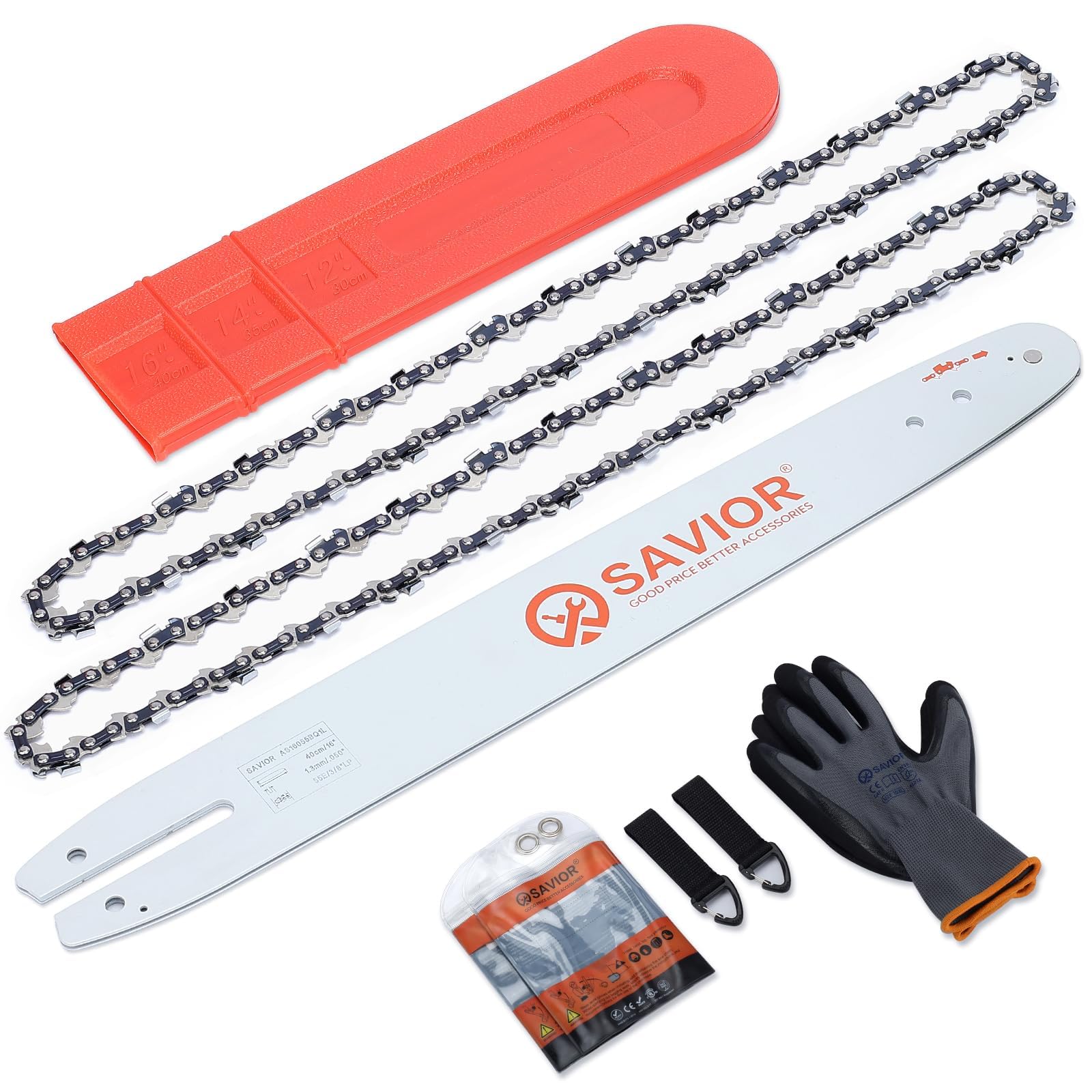 Savior 16-inch bar assembly for MS170/MS180 with reliable performance.