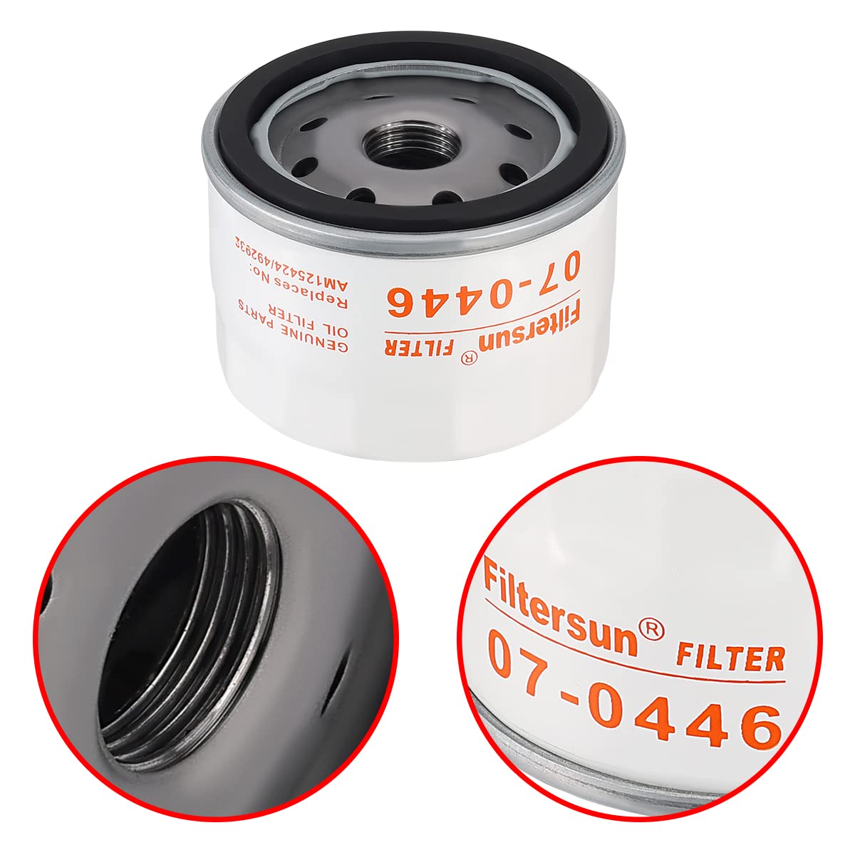 Savior 492932S oil filter packaging view highlights easy replacement.