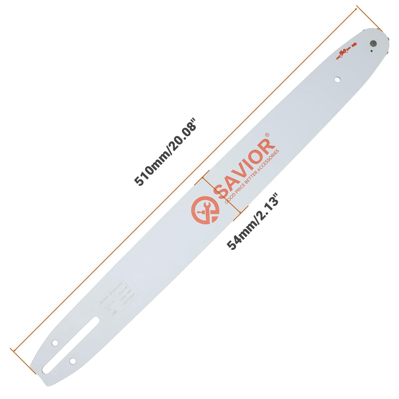 Savior bar cover protects the guide bar during storage.