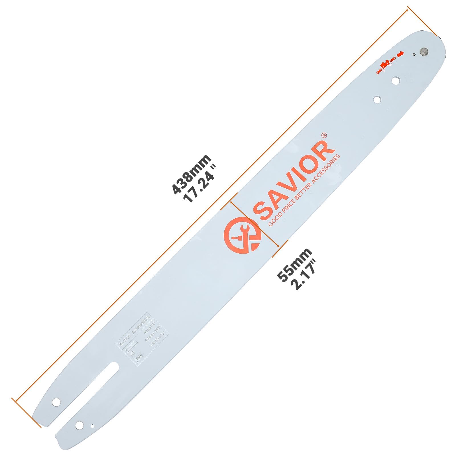 Savior bar fitment on MS170/MS180 demonstrates easy installation.