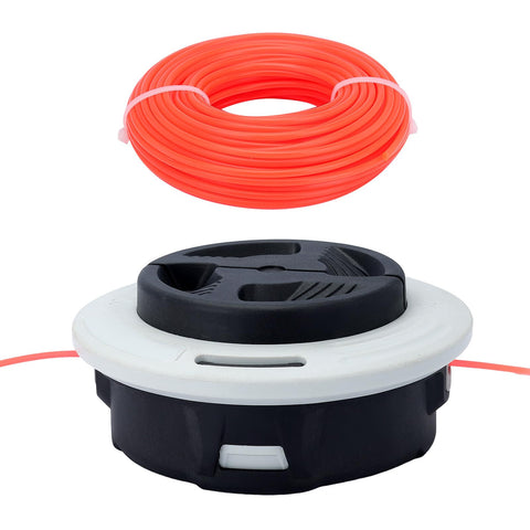 Savior C26-2 trimmer head front view for precise edging.