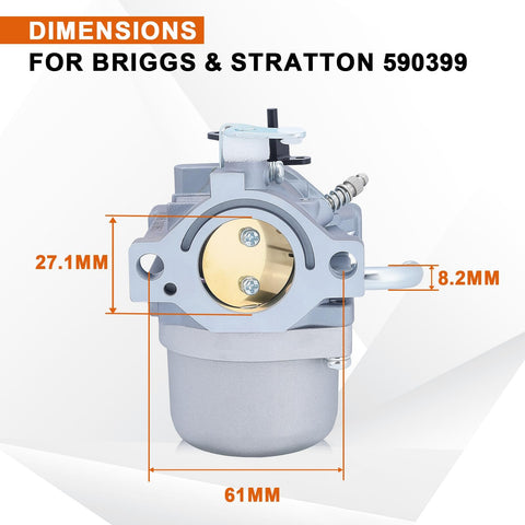 Savior carburetor side profile, 796077 compatibility, smooth engine operation