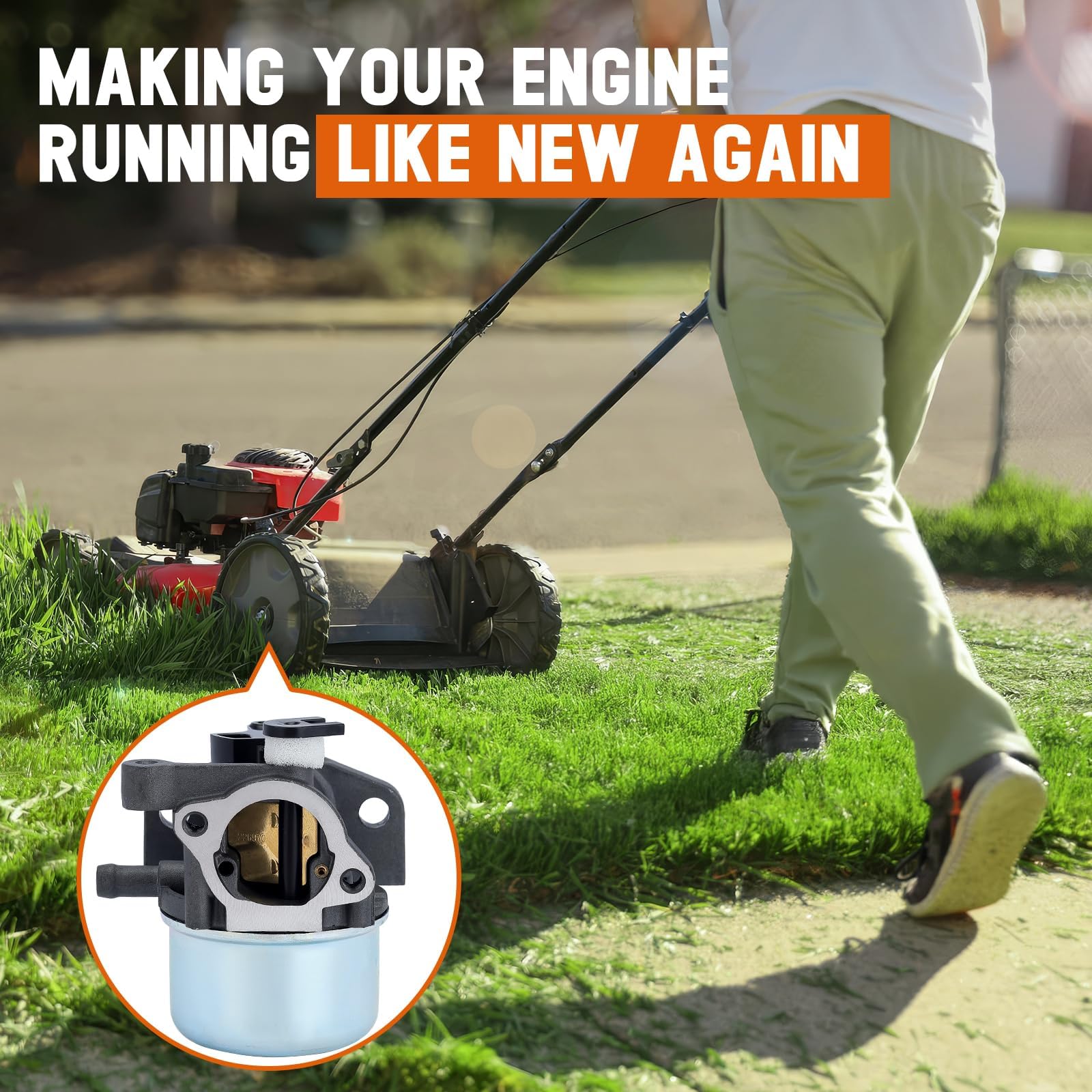 Savior Craftsman 6.75hp mower fit close-up for reference