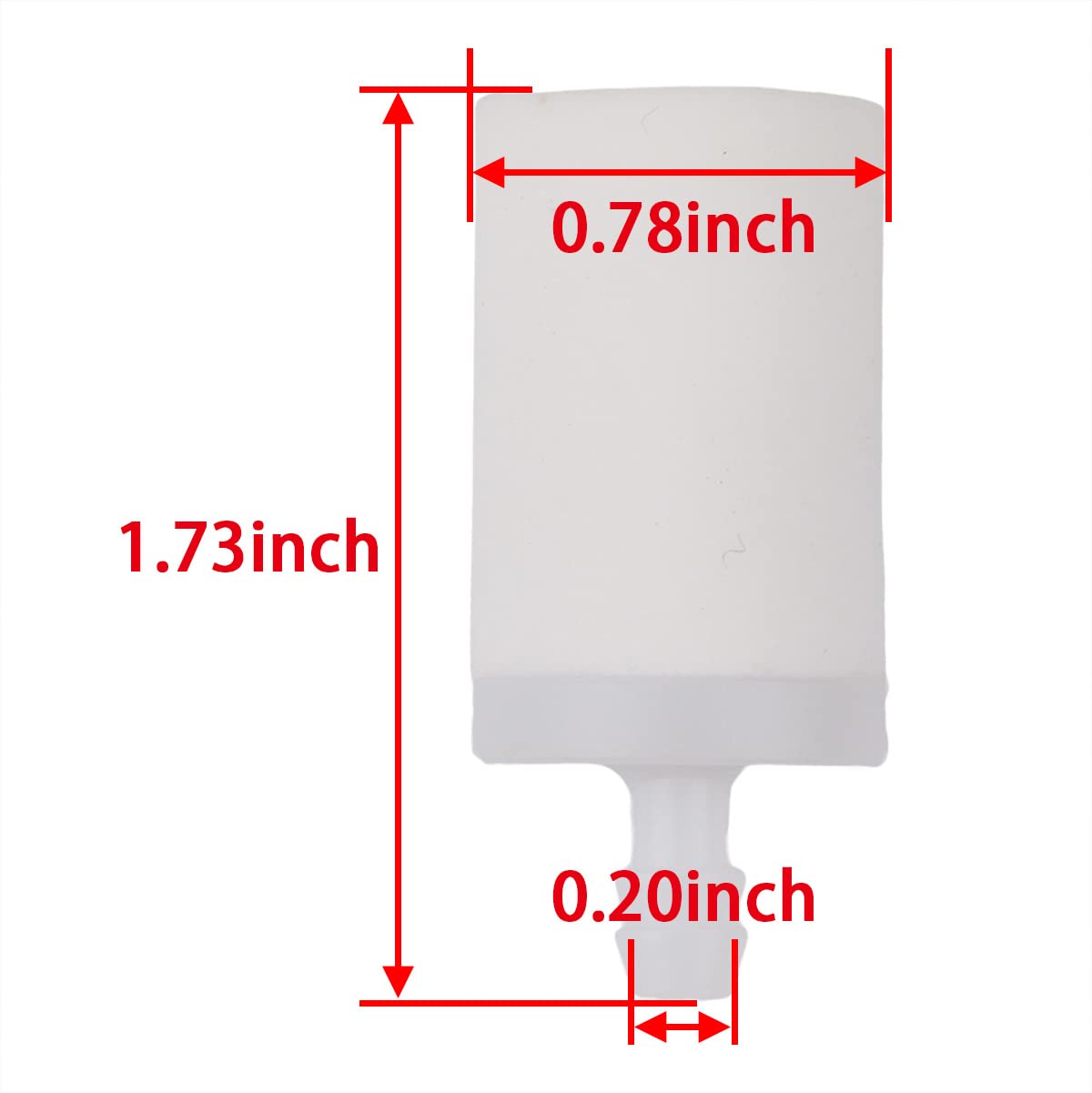 Savior fuel filter for Husqvarna 350–365 series ensures clean fuel supply.