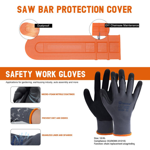 Savior heat-treated rivets strengthen bar-chain connection for longevity.