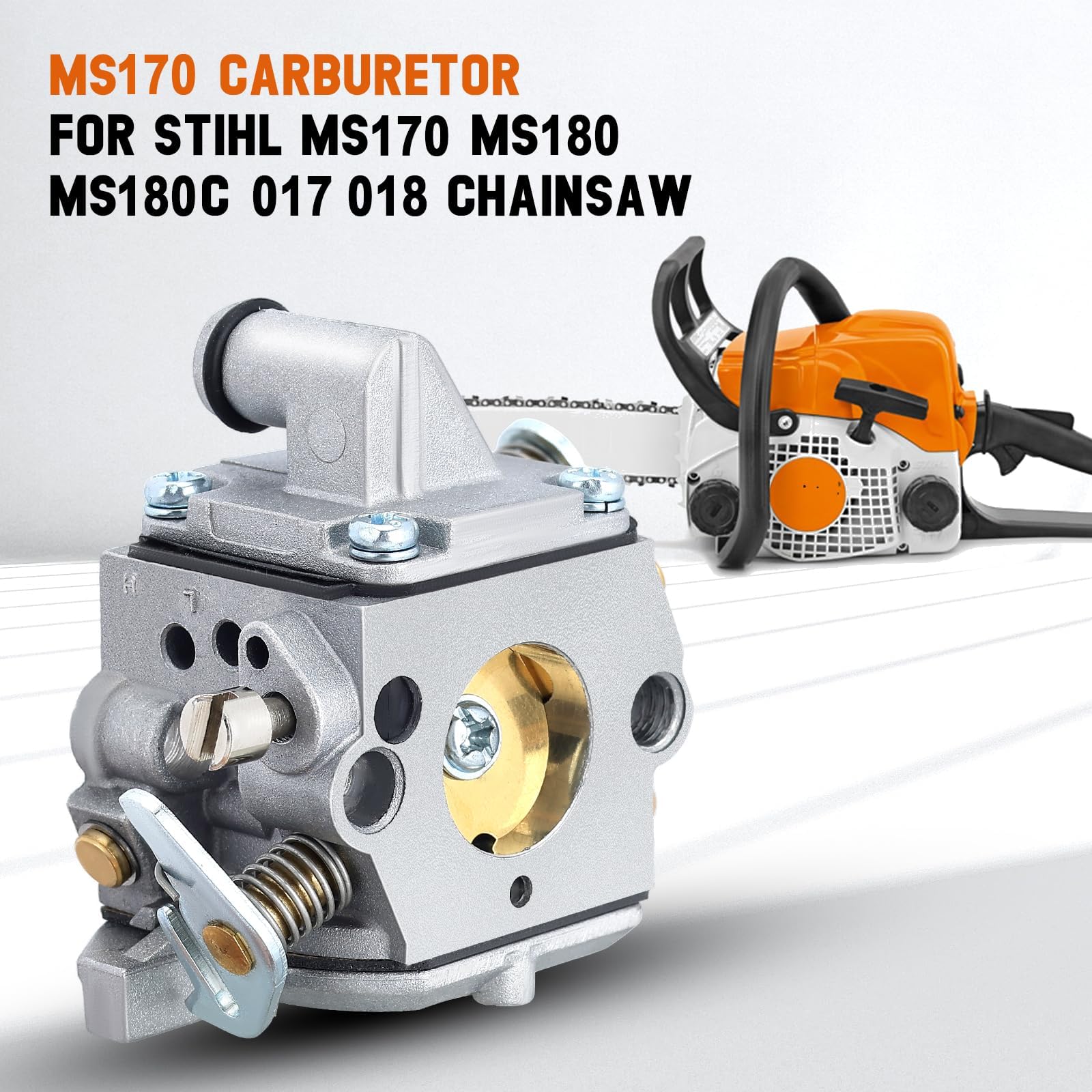 Savior MS170 carburetor packaging contents for a complete install kit.