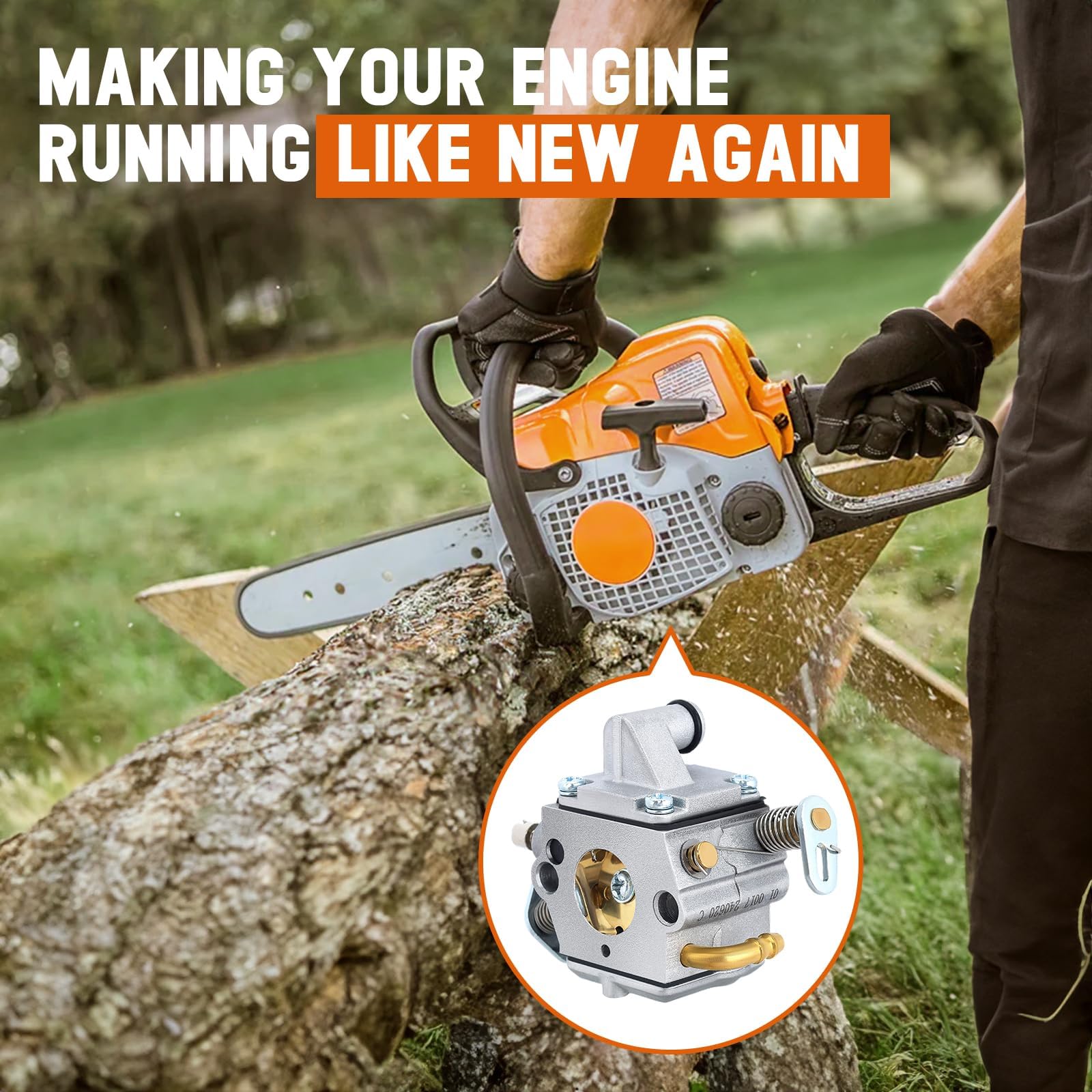 Savior MS170 carburetor with C1Q-S57A compatibility for Stihl models.