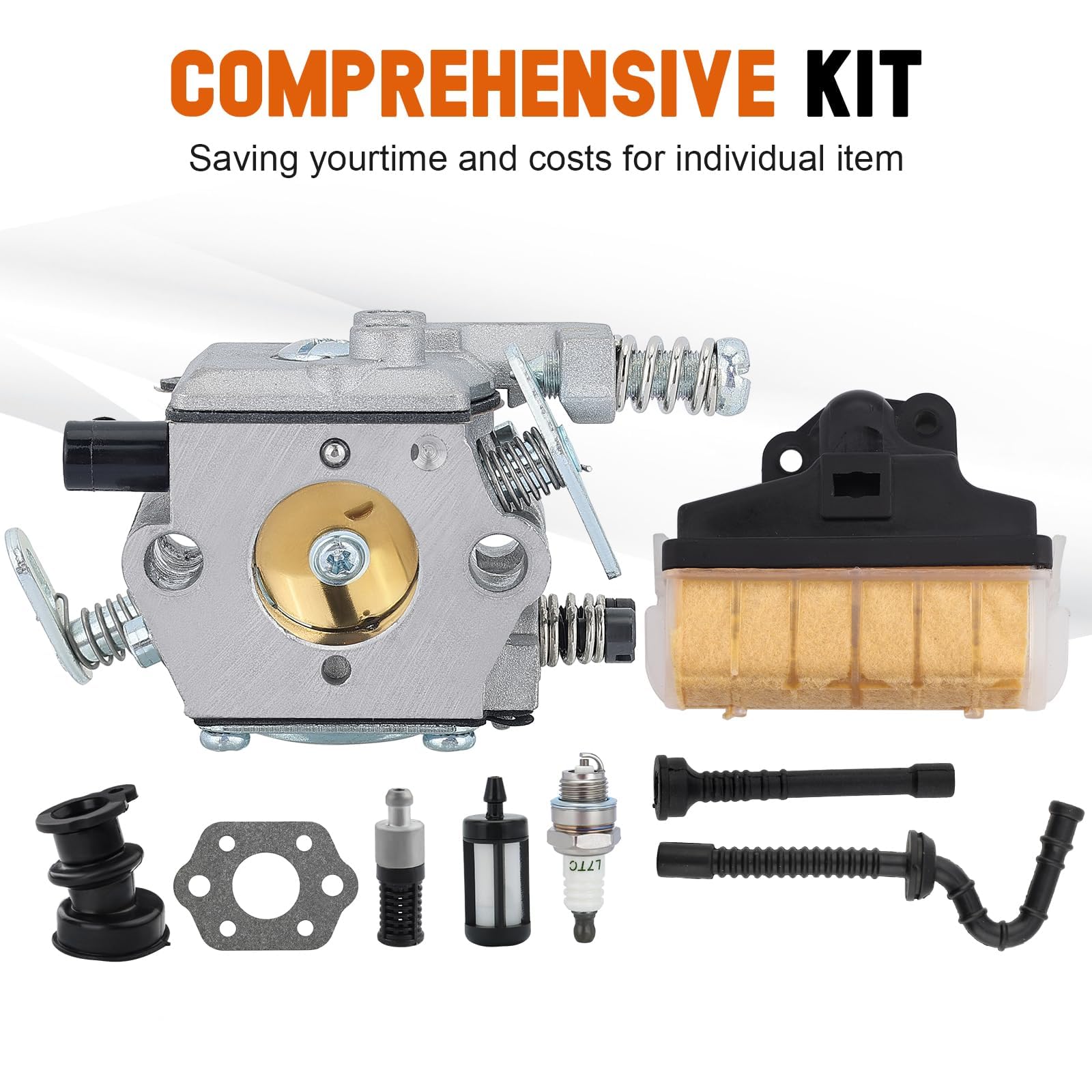 Savior MS250 carburetor fuel line kit supports steady fuel flow.