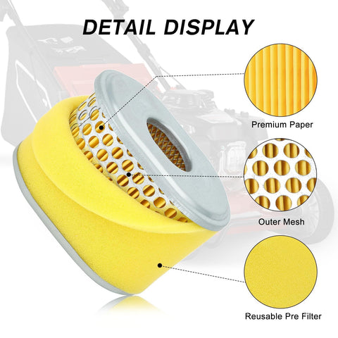 Savior spark plug included with air filter kit.
