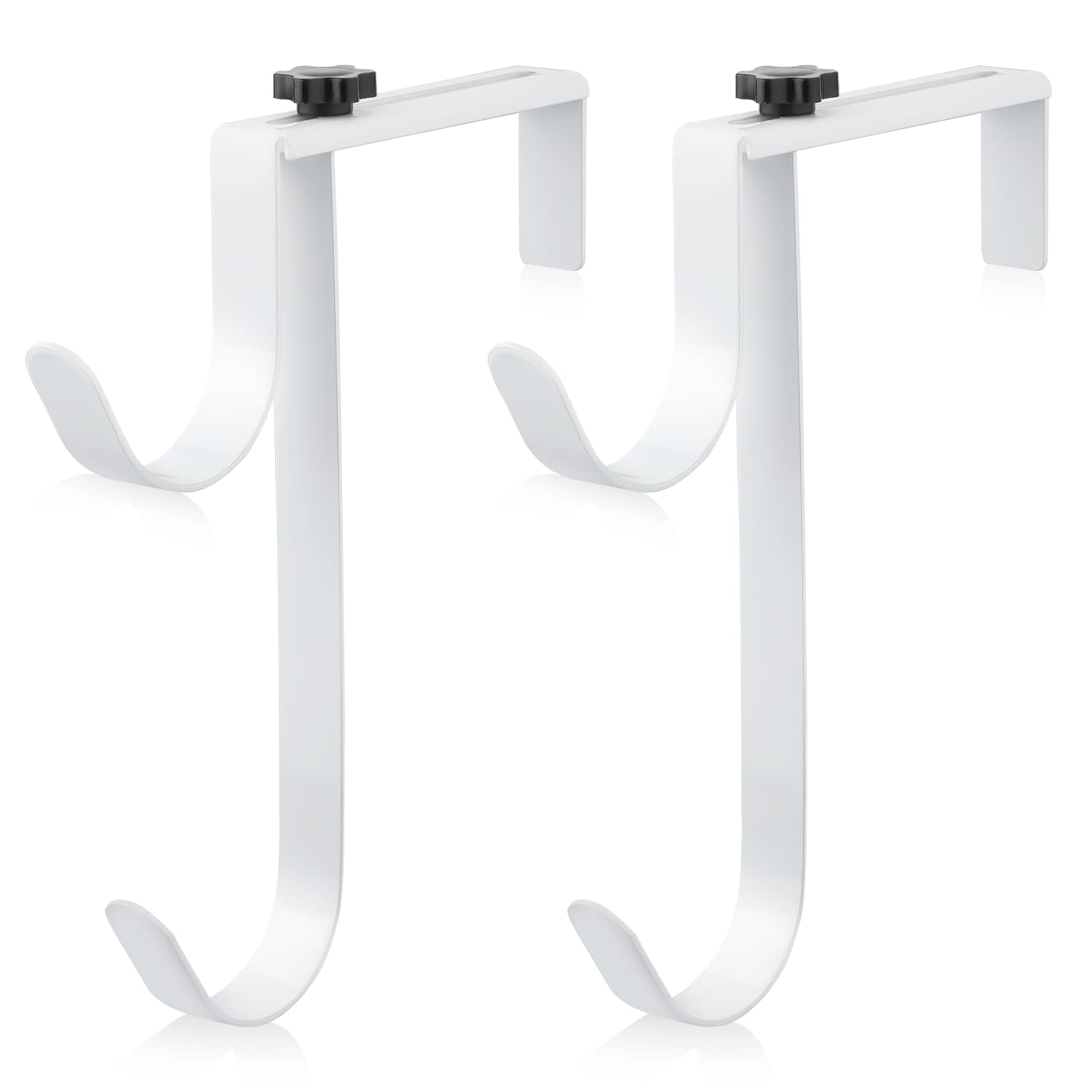 Savita double pool pole hooks on fence, sturdy and adjustable.