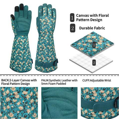 SAVJOB thorn-proof gloves shield fingers while handling thorny roses