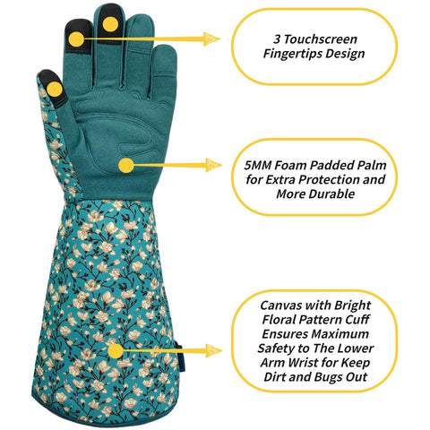 SAVJOB washable garden gloves stay fresh after muddy work.
