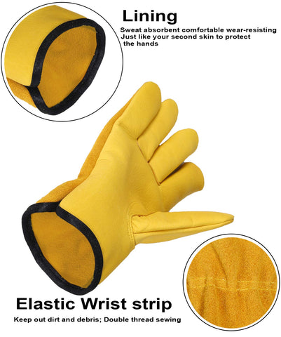 SAWANS leather gloves flexible fit for comfortable long wear
