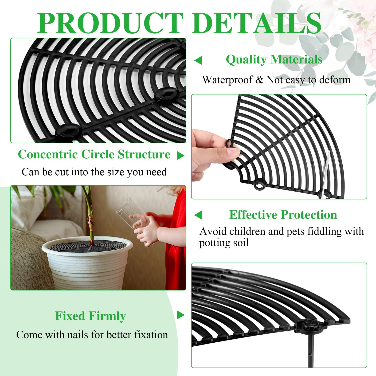Sawysine ABS plastic plant protector resists weather and warping.