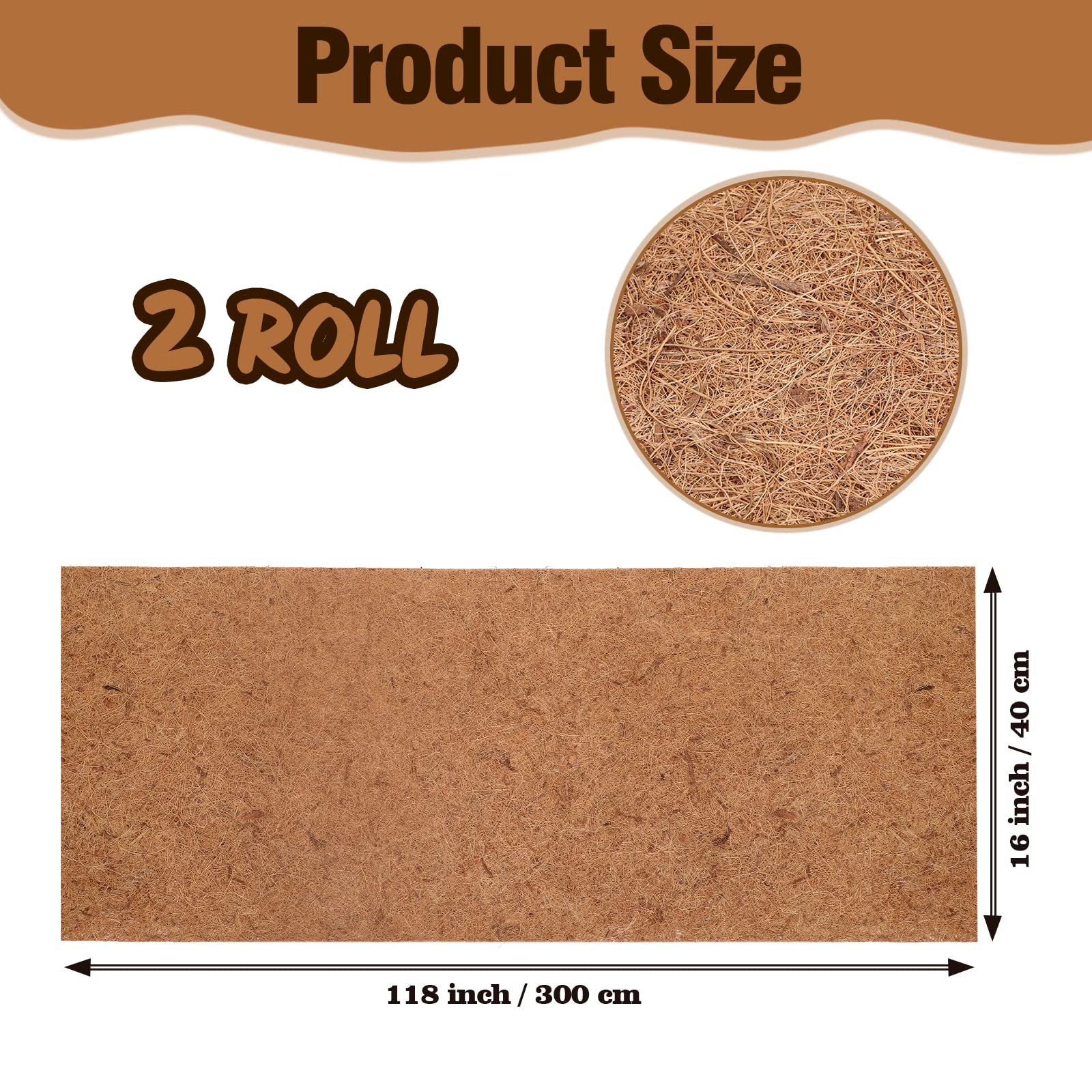 Sawysine coir liner roll natural coconut fiber offers breathable eco-friendly plant protection