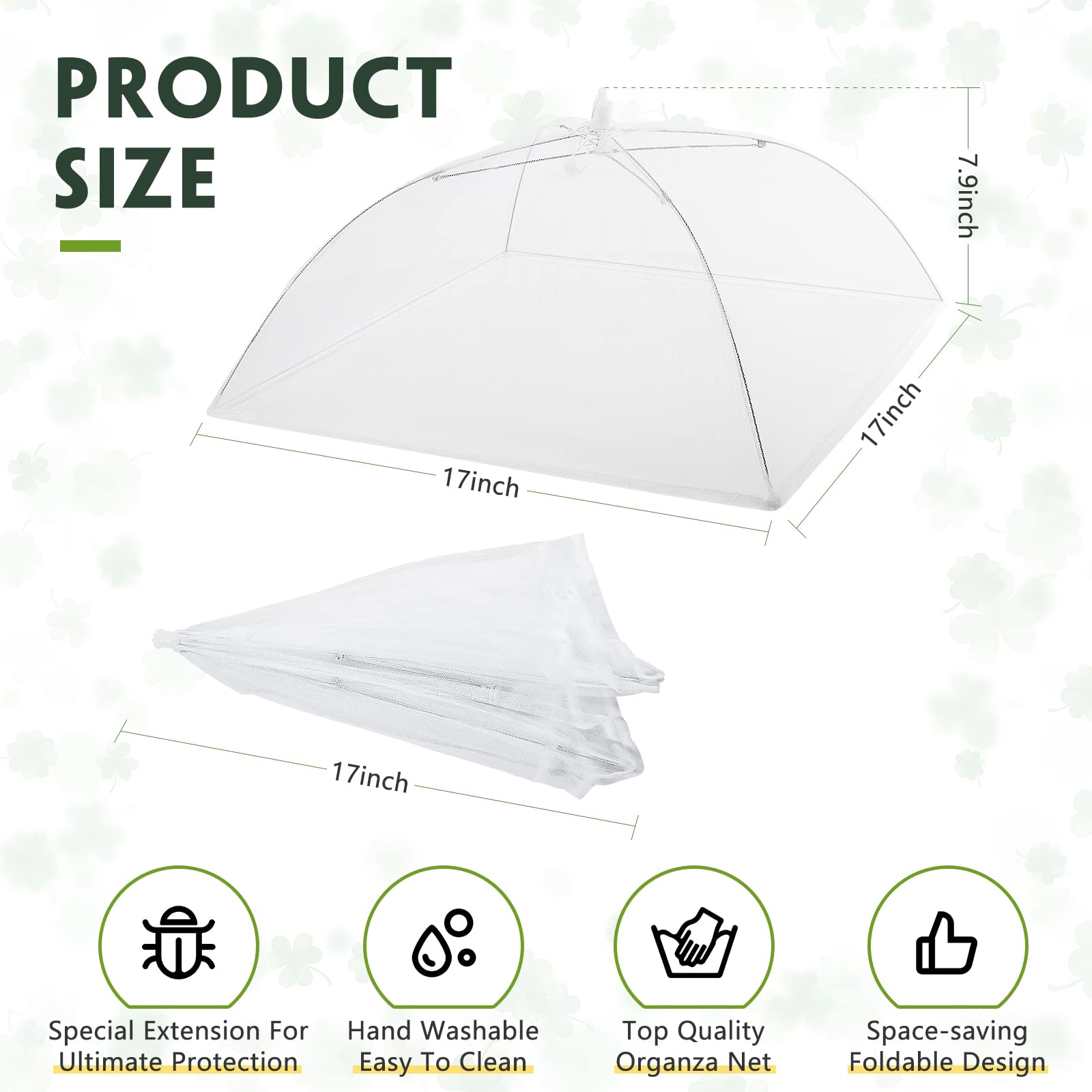 Sawysine foldable plant cover stored flat against a wall saves space.