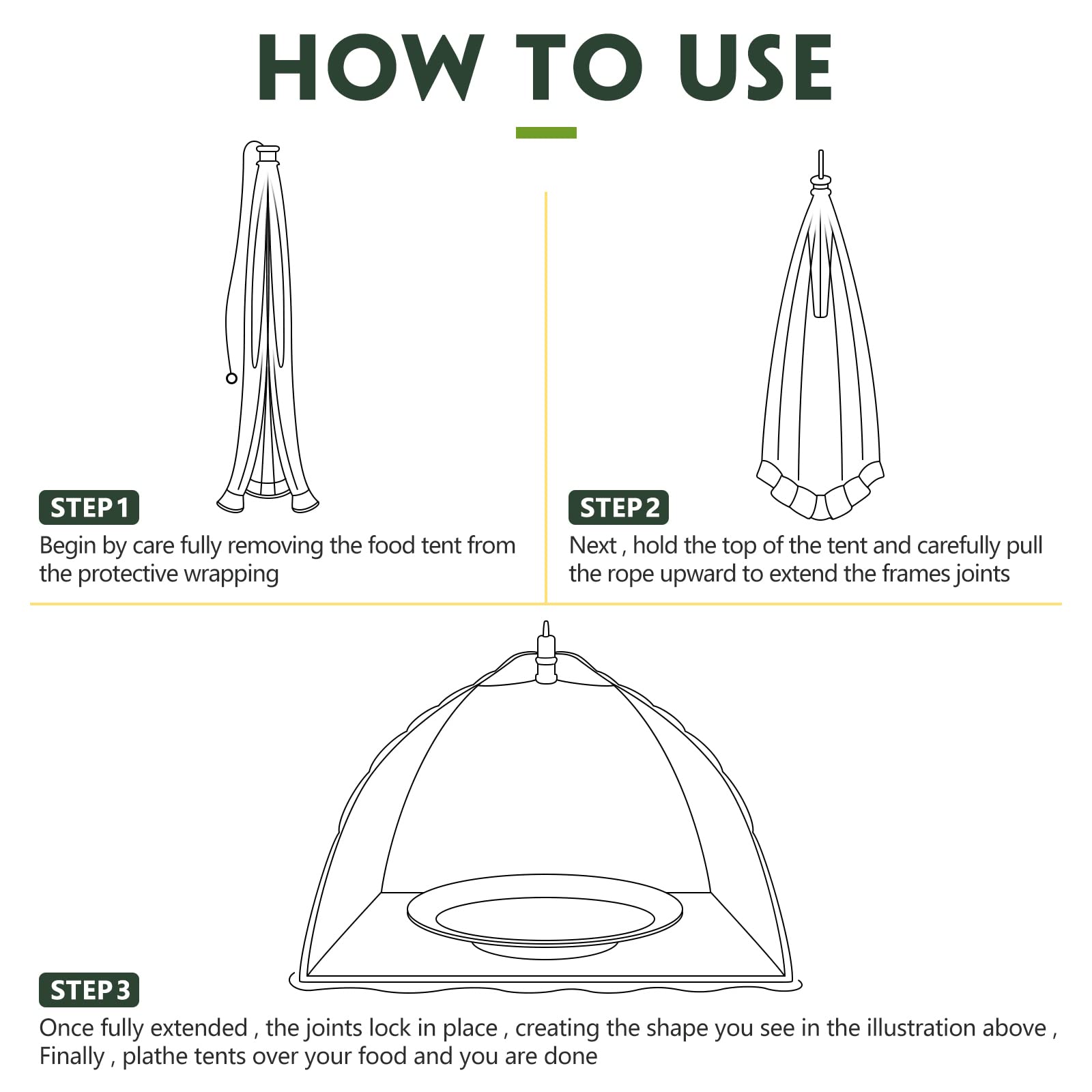 Sawysine reusable cloche screen folded for easy storage.