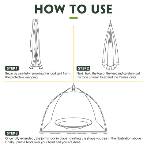 Sawysine reusable cloche screen folded for easy storage.