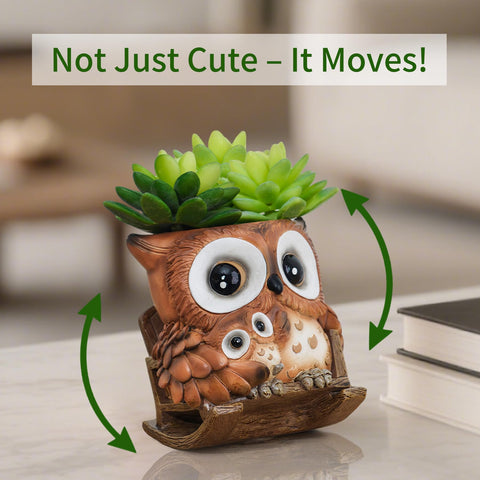 Saysmile resin flower pot with drainage hole and removable stopper