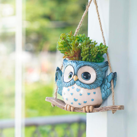 Saysmile Resin Planter closeup shows durable finish for lasting indoor and outdoor use