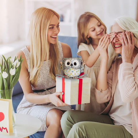 Saysmile Swing Owl planter makes a thoughtful gift idea for plant lovers.