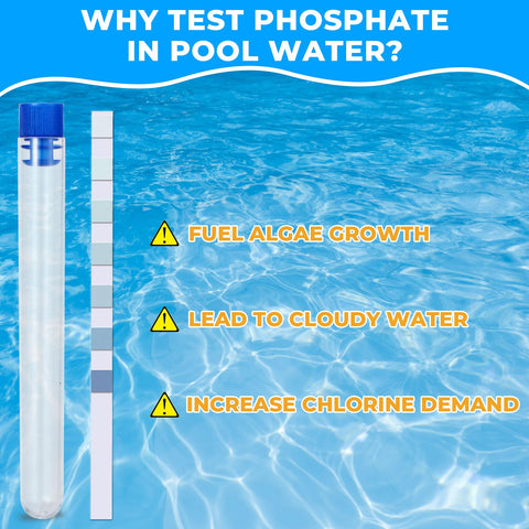 SaySummer test tube with cap ready for phosphate testing in spa or pool