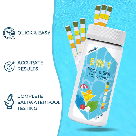 SaySummer bottle with 125 strips labeled for reliable testing