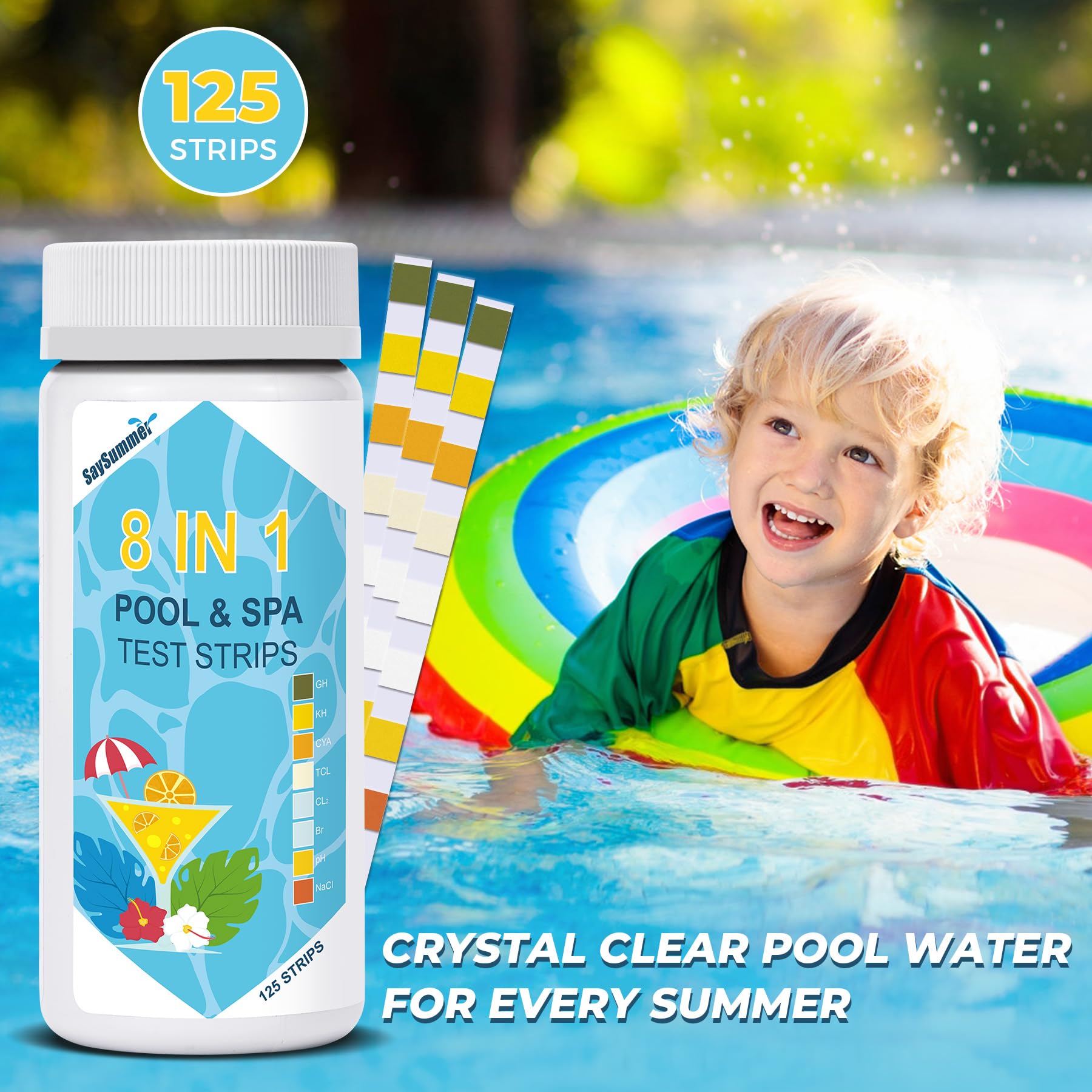 SaySummer ppm chart verifies salt levels from 0 to 6000 ppm