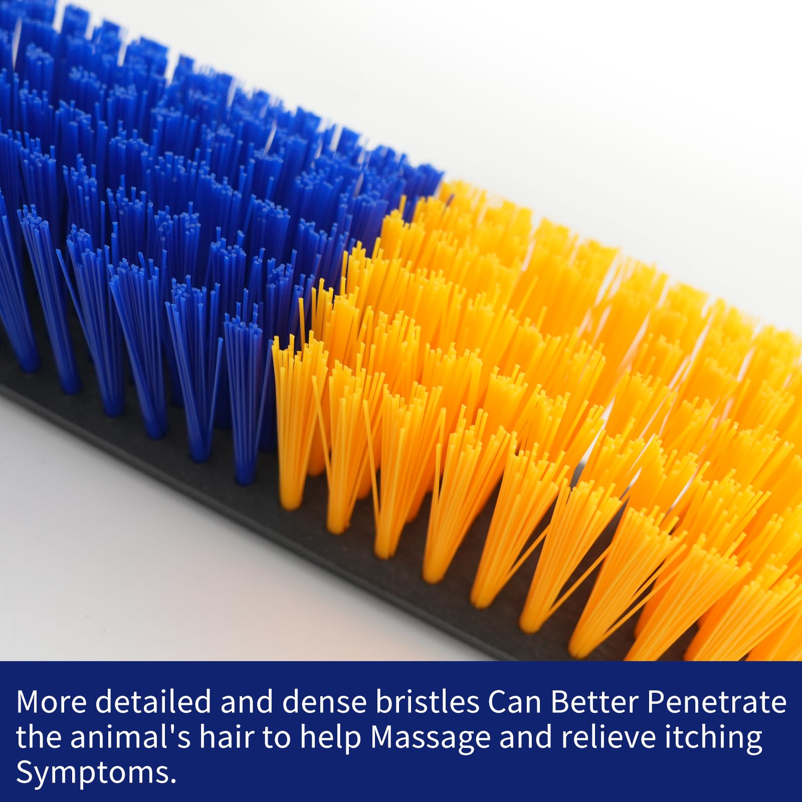 Sayutie cattle grooming brush designed for safe, gentle massaging and dirt removal.
