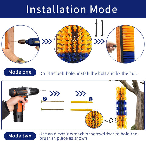 Sayutie 4-pack grooming brush shown with screws and installation features.