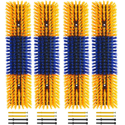 Sayutie livestock scratch brush with 16 screws for sturdy grooming on cattle and horses.