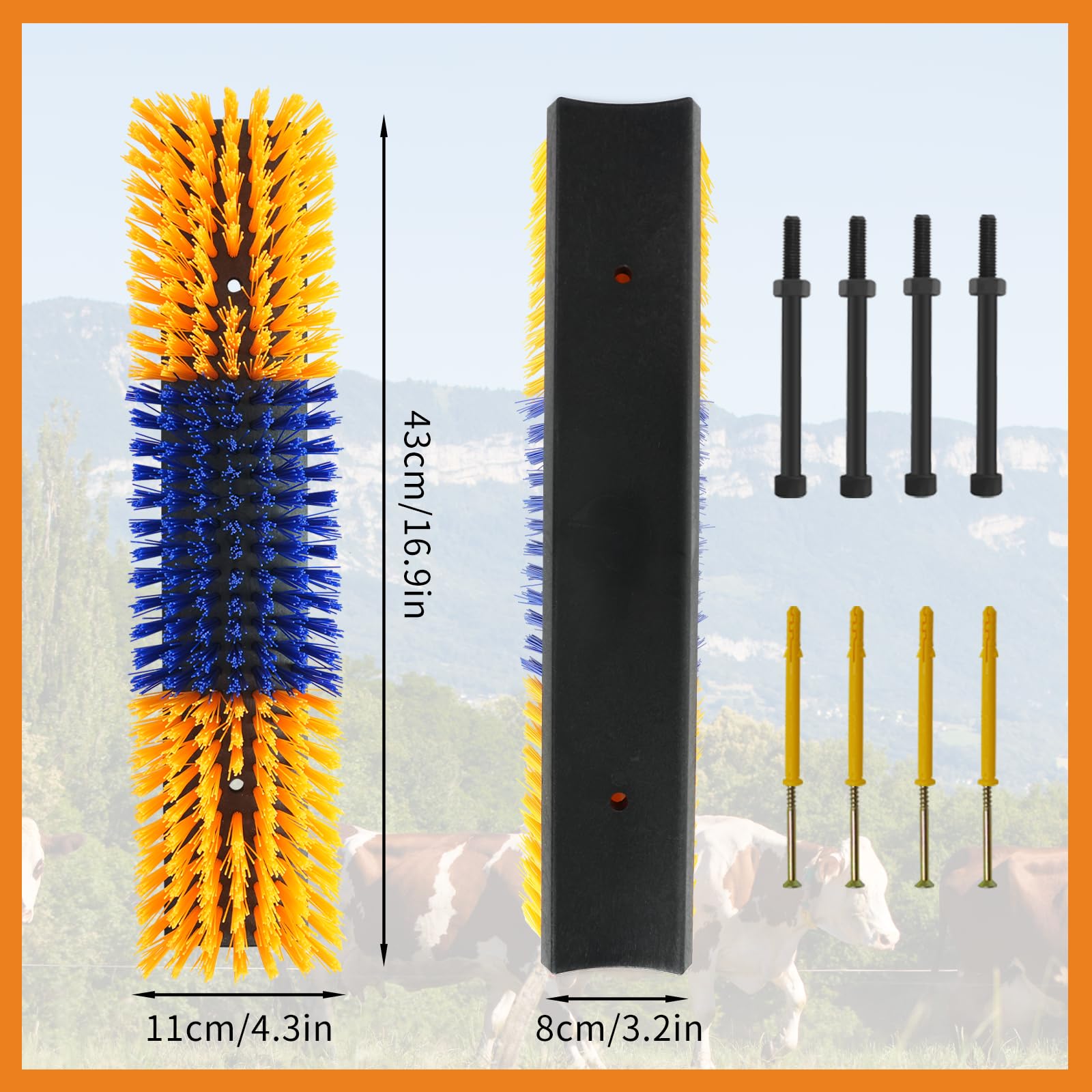 Sayutie durable plastic grooming tool suitable for cattle, horses, and sheep.