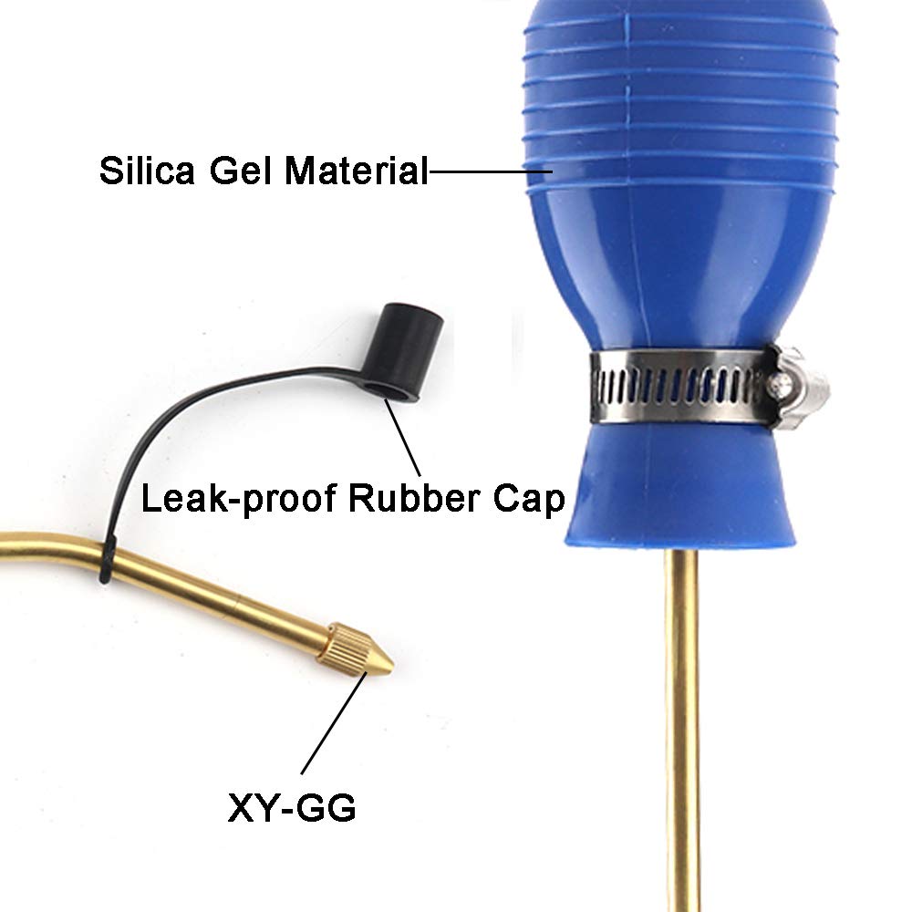Sbestily powder duster close up blue highlighting leak proof caps