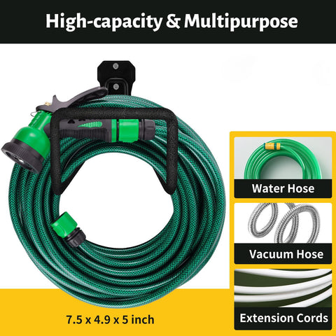SBGGRL organized backyard storage preventing kinks and tangles in hoses.
