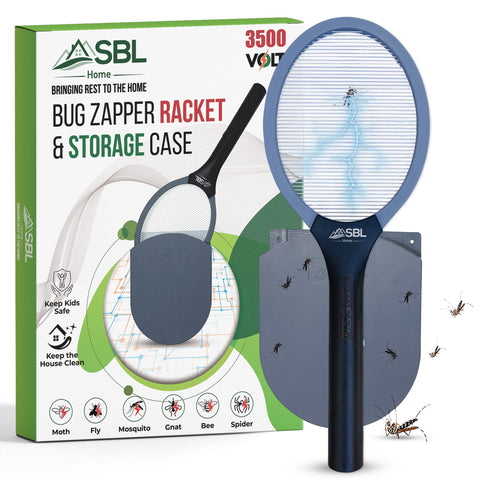 SBL Home electric fly swatter racket in use for quick insect elimination