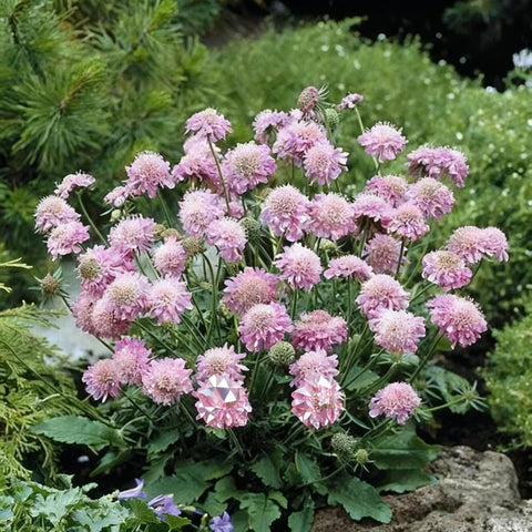 Pincushion blooms add charm to containers and borders
