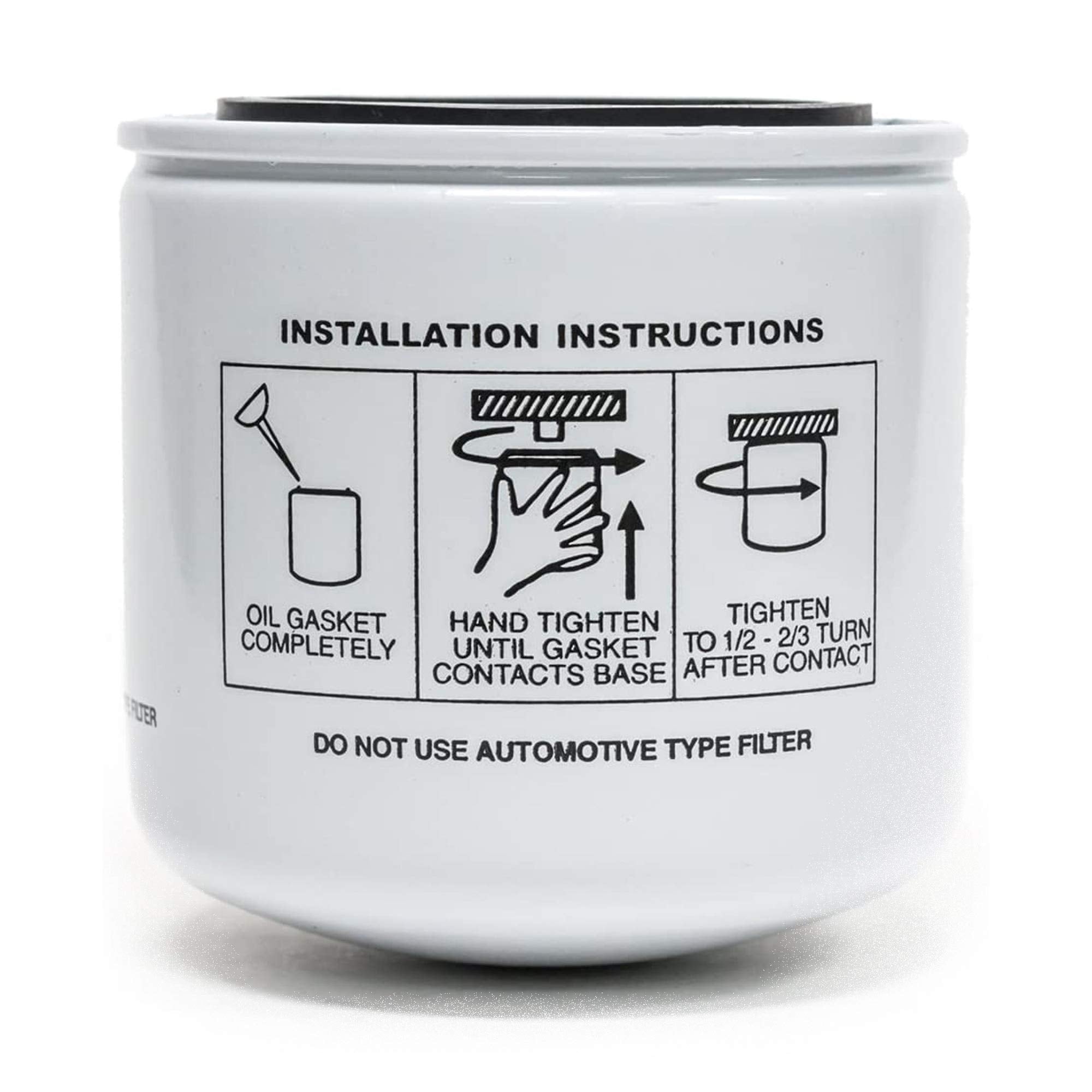 Scag Element oil filter installation on a lawn mower for smoother operation.