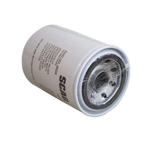 Scag OEM hydraulic filter's durable construction supports reliable performance.