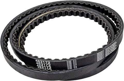 SCAG STC pump-drive belt close-up, precise fit for efficient power transfer.